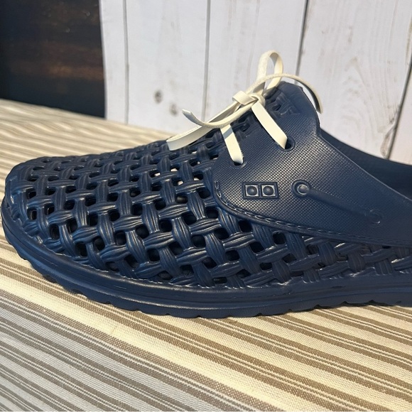Barbara King Sole Steppers All-Weather Gardening Shoes Navy Blue Size Medium New - Picture 1 of 4